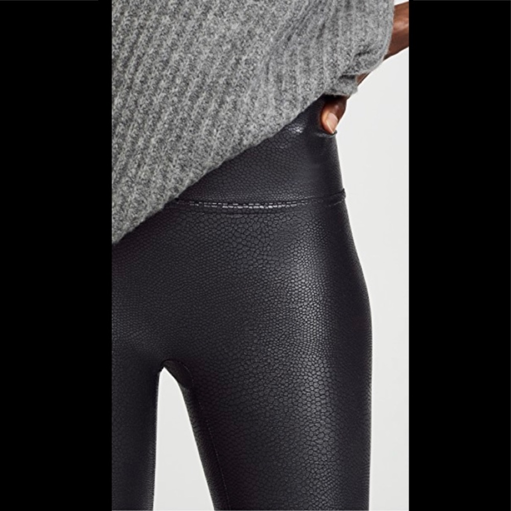 Spanx croc faux leather leggings/ Brand New W/Tags